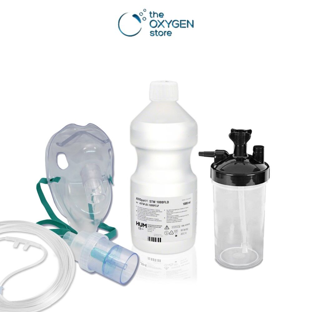 Oxygen In A Canister 20 Litres With Tubing And Mask Boost Oxygen Levels